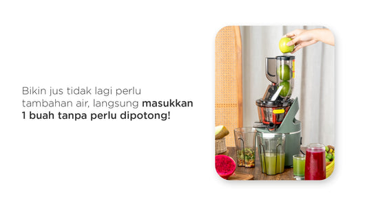 Bikin jus tidak lagi perlu tambahan air, langsung masukkan 1 buah tanpa dipotong!