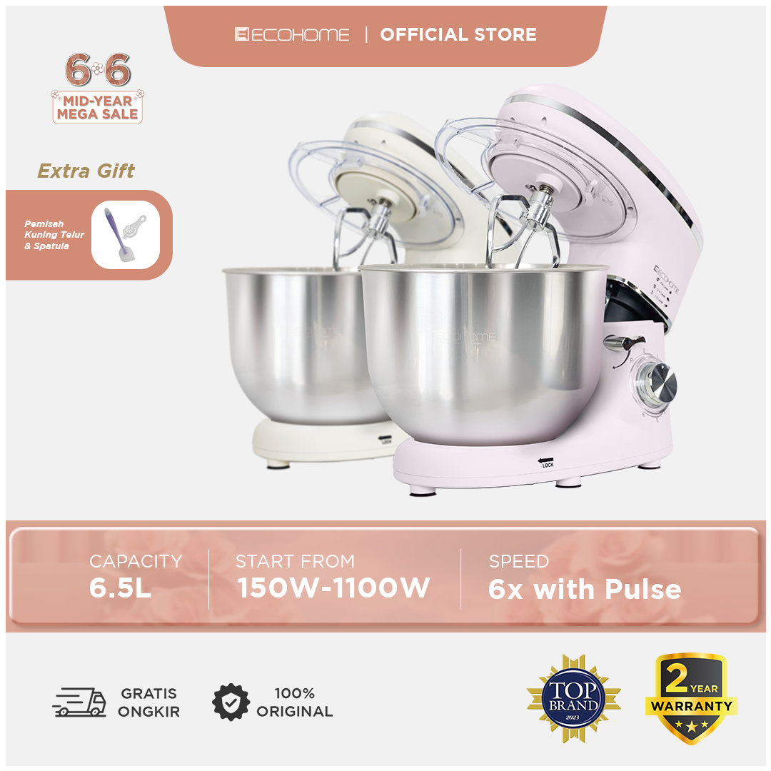 ECOHOME Stand Mixer Platinum Series ESM999 Premium Stand Mixer