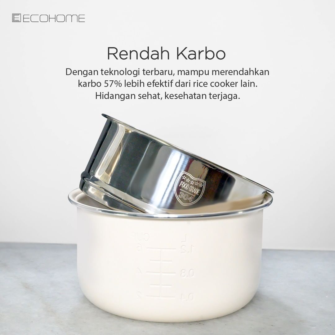 ECOHOME | Low Carbo Rice Cooker | ELS-888 | Multi Cooker