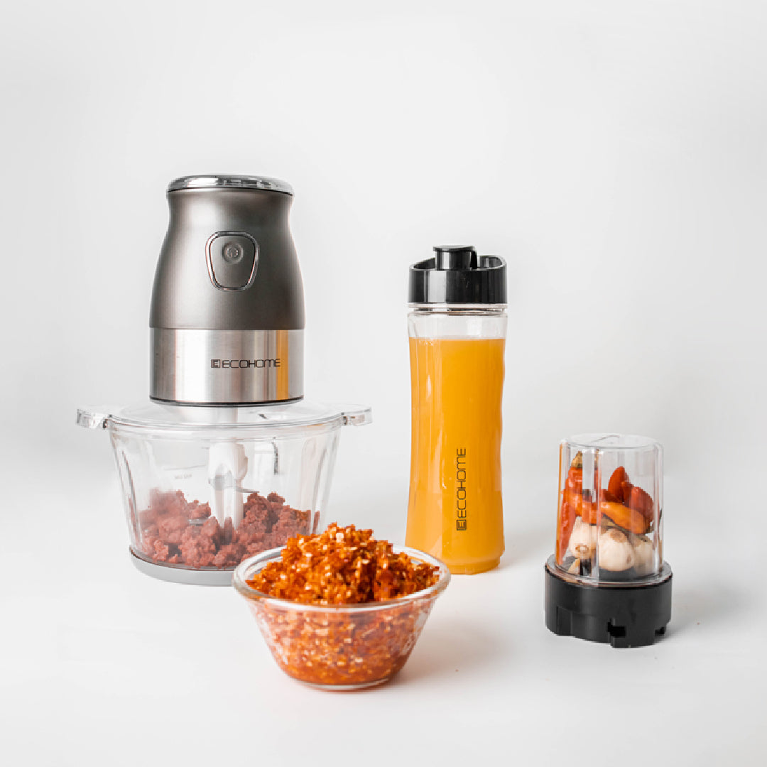 ECOHOME | 6 in 1 Food Processor | EFP-333 | Chopper, Blender, Smoothies