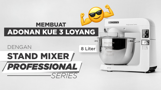 Membuat adonan kue 3 loyang sekaligus dengan Stand Mixer Pro