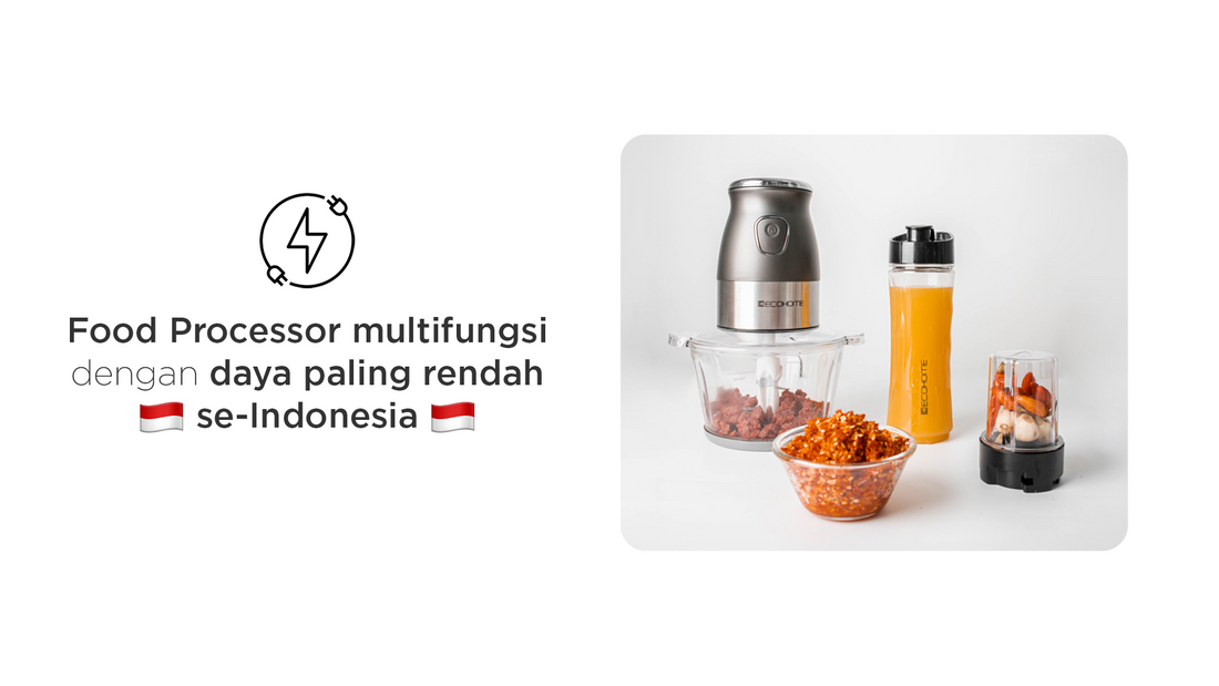 Food Processor multifungsi dengan daya paling rendah se-Indonesia