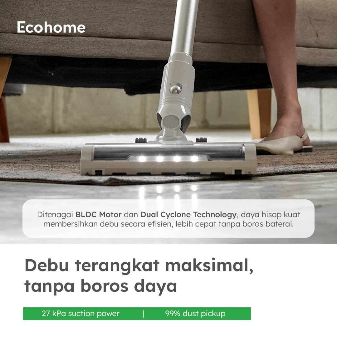 ECOHOME Vacuum Cleaner EVC999Pro Penghisap Debu Cordless Multifungsi Portable Low Noise