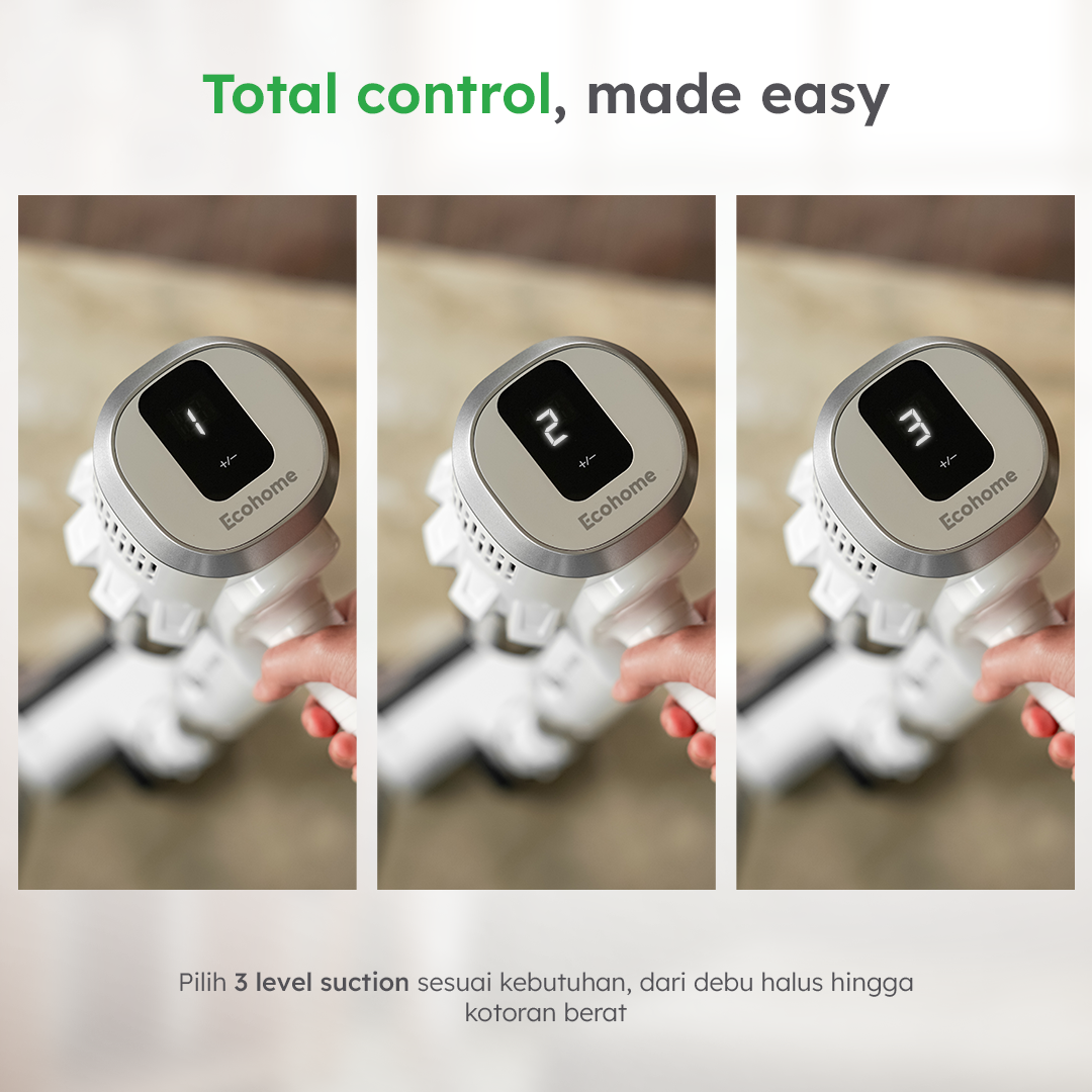 ECOHOME Vacuum Cleaner EVC999Pro Penghisap Debu Cordless Multifungsi Portable Low Noise