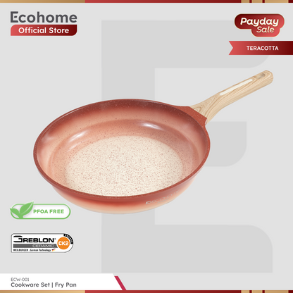 Ecohome Cookware | Fry Pan 28 cm | Ceramic Coating | Anti Lengket