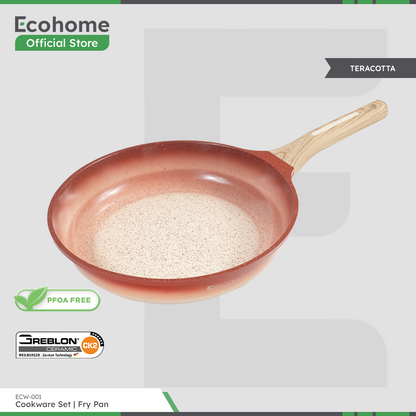 Ecohome Cookware | Fry Pan 28 cm | Ceramic Coating | Anti Lengket