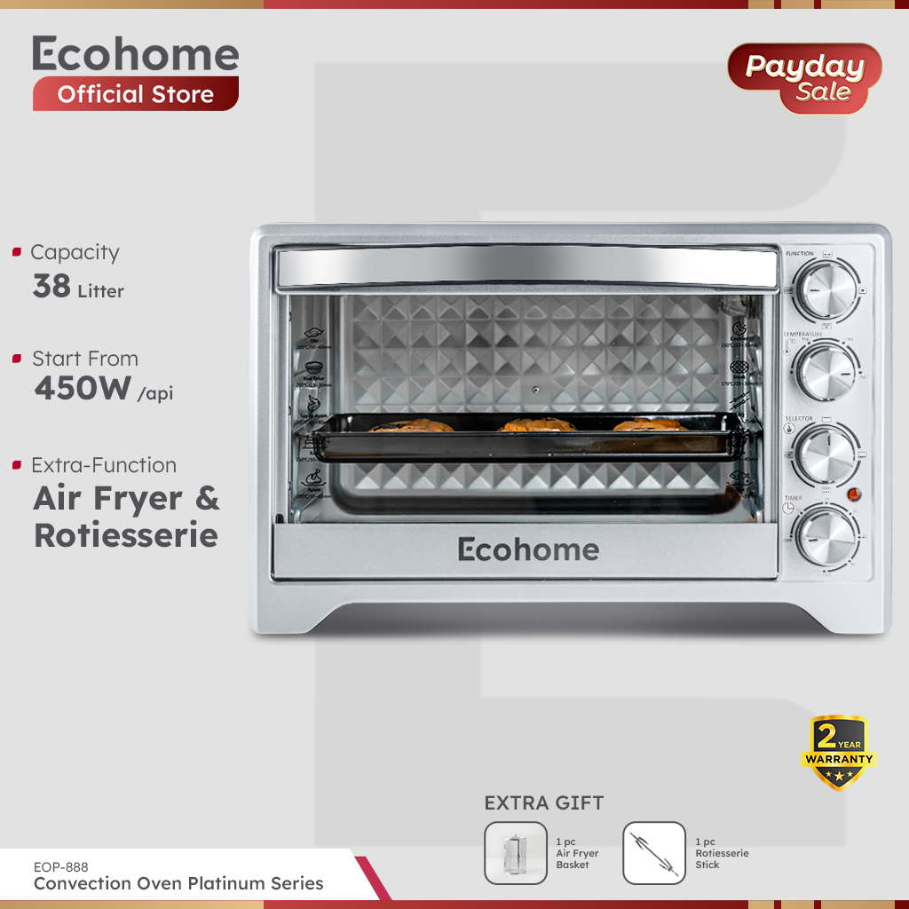 ECOHOME | Oven Platinum | EOP-888 | Low Watt