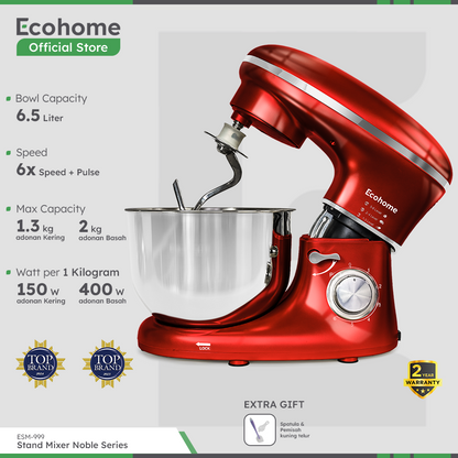 ECOHOME | Stand Mixer Noble Series | ESM-999 | Premium Stand Mixer