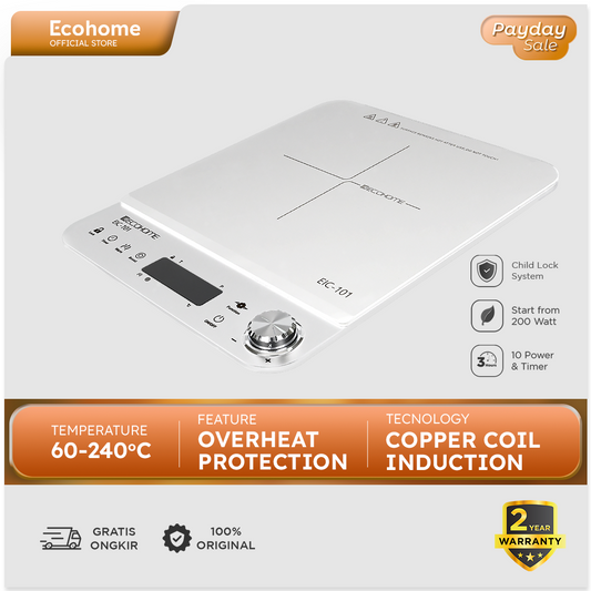 ECOHOME | Induction Cooker | EIC-101 | Kompor Induksi Daya Rendah