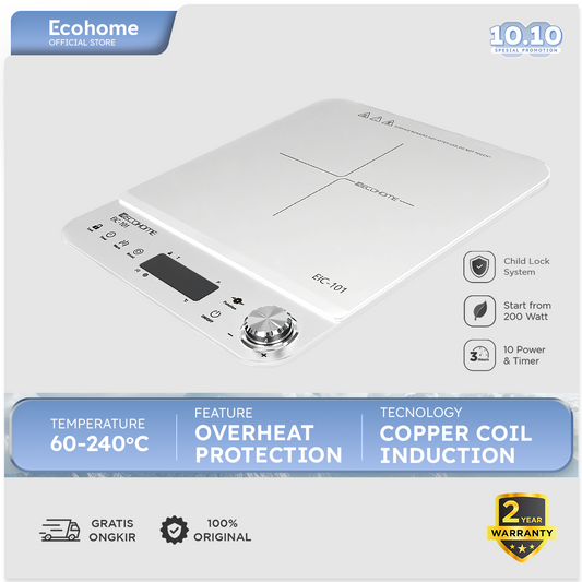 ECOHOME | Induction Cooker | EIC-101 | Kompor Induksi Daya Rendah