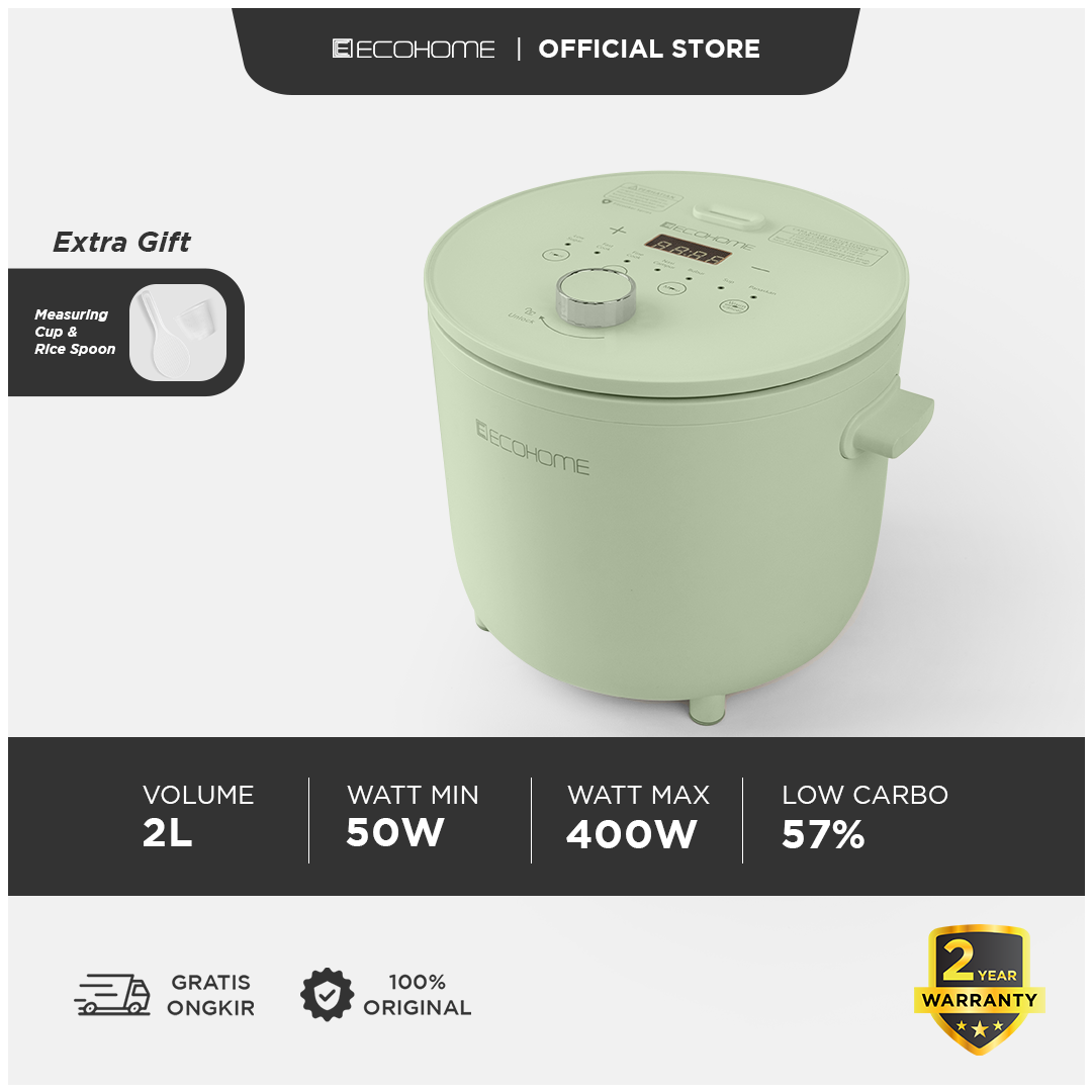 ECOHOME Low Carbo Rice Cooker ELS 777 Multi Cooker Ecohome