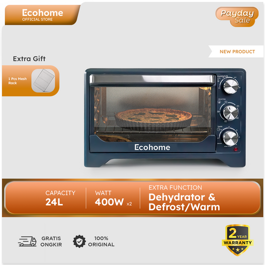 ECOHOME Oven Platinum 24L EOP777 Dehydrator Low Watt