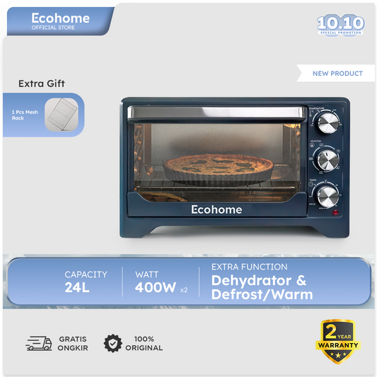 ECOHOME Oven Platinum 24L EOP777 Dehydrator Low Watt