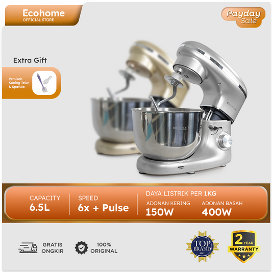 ECOHOME | Stand Mixer Platinum Series | ESM-999| Premium Stand Mixer