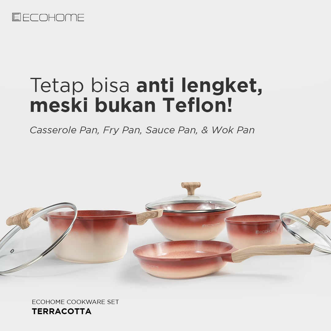 Ecohome Cookware Set | Ceramic Coating | Anti Lengket
