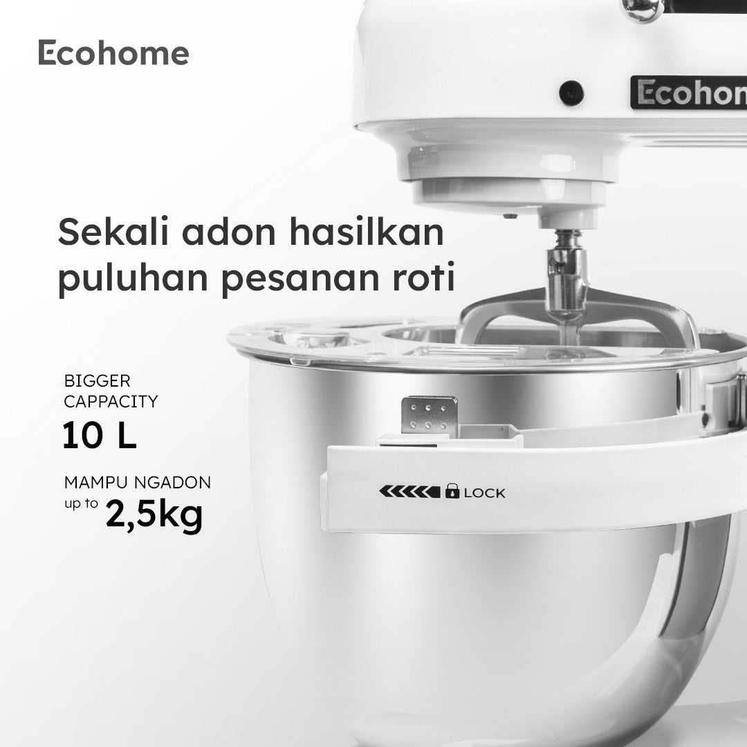 ECOHOME Stand Mixer Heavy Duty ESM999HD 10L Big Capacity Heavy Duty for Professional Use