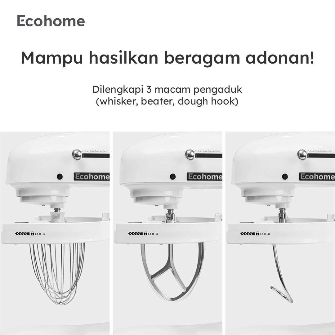 ECOHOME Stand Mixer Heavy Duty ESM999HD 10L Big Capacity Heavy Duty for Professional Use