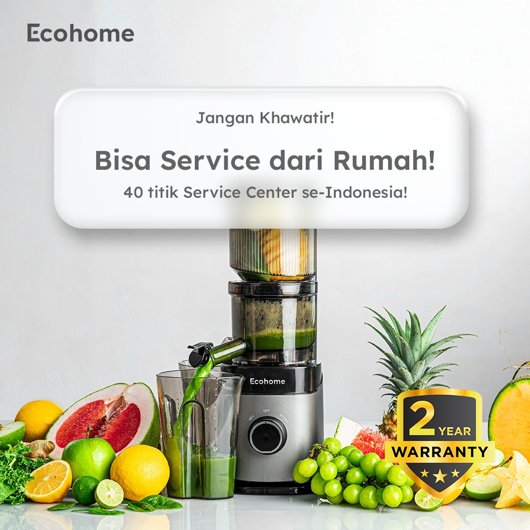 ECOHOME Slow Juicer Simplicity Grid ESJ999SG Pengekstrak Buah Muat 1 Nanas