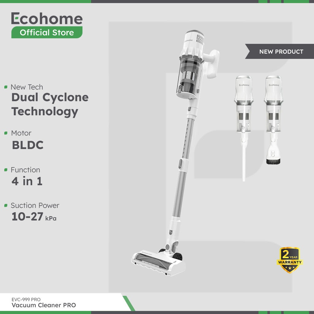 ECOHOME Vacuum Cleaner EVC999Pro Penghisap Debu Cordless Multifungsi Portable Low Noise