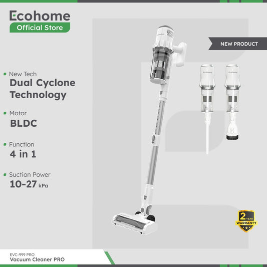 ECOHOME Vacuum Cleaner EVC999Pro Penghisap Debu Cordless Multifungsi Portable Low Noise