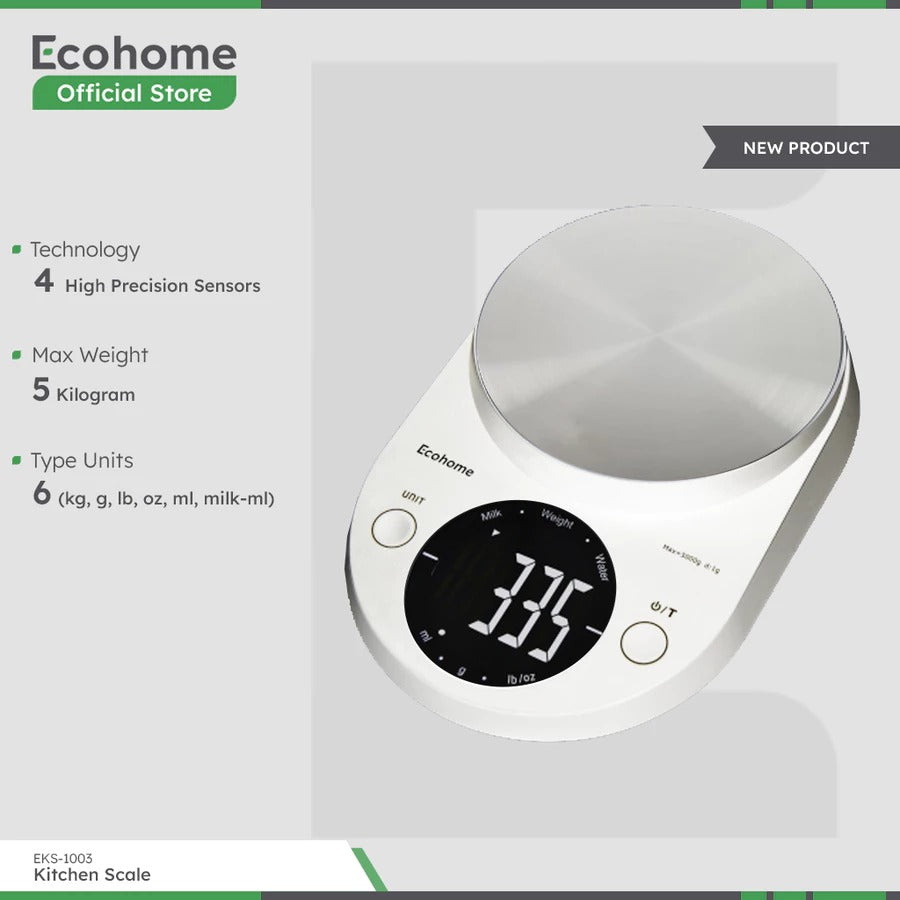 Ecohome Timbangan Digital EKS1003 Dapur Timbangan Digital Mini Kitchen Scale Timbangan Kue